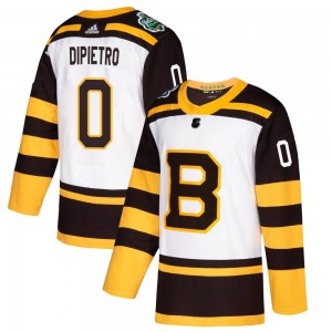 Men's Adidas Boston Bruins Michael DiPietro White 2019 Winter Classic Jersey - Authentic
