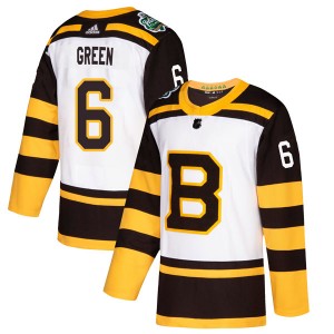 Men's Adidas Boston Bruins Ted Green White 2019 Winter Classic Jersey - Authentic