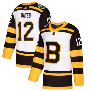 Men's Adidas Boston Bruins Adam Oates White 2019 Winter Classic Jersey - Authentic