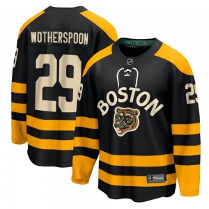 Youth Fanatics Branded Boston Bruins Parker Wotherspoon Black 2023 Winter Classic Jersey - Breakaway