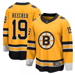 Youth Fanatics Branded Boston Bruins Johnny Beecher Gold 2020/21 Special Edition Jersey - Breakaway