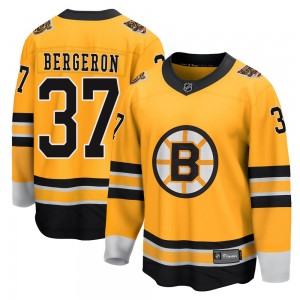 Youth Fanatics Branded Boston Bruins Patrice Bergeron Gold 2020/21 Special Edition Jersey - Breakaway