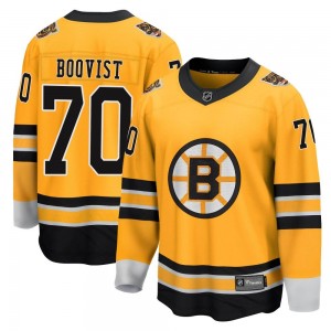 Youth Fanatics Branded Boston Bruins Jesper Boqvist Gold 2020/21 Special Edition Jersey - Breakaway