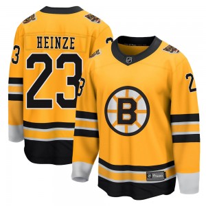 Youth Fanatics Branded Boston Bruins Steve Heinze Gold 2020/21 Special Edition Jersey - Breakaway