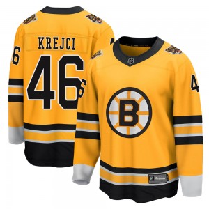 Youth Fanatics Branded Boston Bruins David Krejci Gold 2020/21 Special Edition Jersey - Breakaway