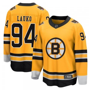 Youth Fanatics Branded Boston Bruins Jakub Lauko Gold 2020/21 Special Edition Jersey - Breakaway