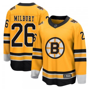 Youth Fanatics Branded Boston Bruins Mike Milbury Gold 2020/21 Special Edition Jersey - Breakaway