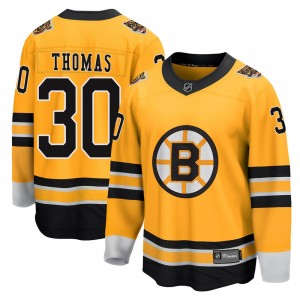 Youth Fanatics Branded Boston Bruins Tim Thomas Gold 2020/21 Special Edition Jersey - Breakaway