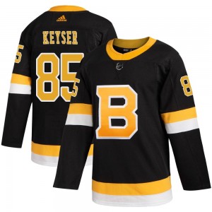 Youth Adidas Boston Bruins Kyle Keyser Black Alternate Jersey - Authentic