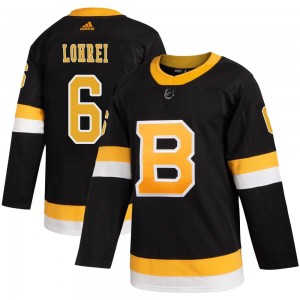 Youth Adidas Boston Bruins Mason Lohrei Black Alternate Jersey - Authentic