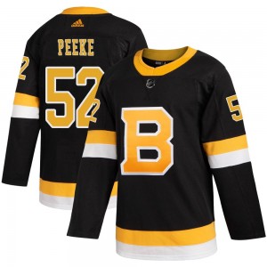 Youth Adidas Boston Bruins Andrew Peeke Black Alternate Jersey - Authentic