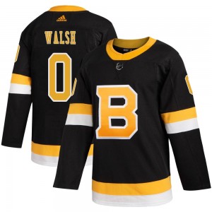 Youth Adidas Boston Bruins Reilly Walsh Black Alternate Jersey - Authentic