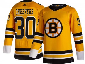Men's Adidas Boston Bruins Gerry Cheevers Gold 2020/21 Special Edition Jersey - Breakaway