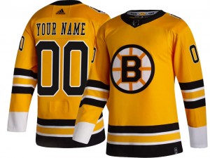 Men's Adidas Boston Bruins Custom Gold Custom 2020/21 Special Edition Jersey - Breakaway