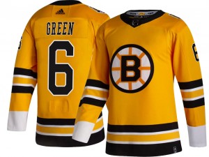 Men's Adidas Boston Bruins Ted Green Gold 2020/21 Special Edition Jersey - Breakaway