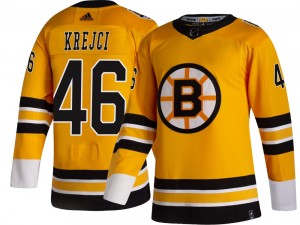 Men's Adidas Boston Bruins David Krejci Gold 2020/21 Special Edition Jersey - Breakaway