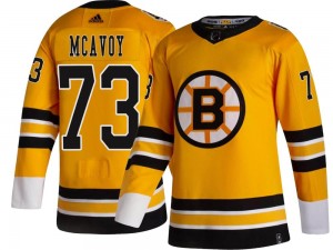 Men's Adidas Boston Bruins Charlie McAvoy Gold 2020/21 Special Edition Jersey - Breakaway