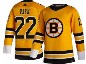 Men's Adidas Boston Bruins Brad Park Gold 2020/21 Special Edition Jersey - Breakaway