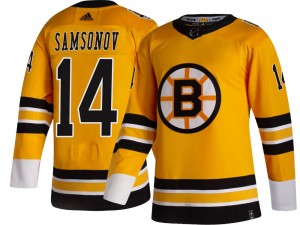 Men's Adidas Boston Bruins Sergei Samsonov Gold 2020/21 Special Edition Jersey - Breakaway