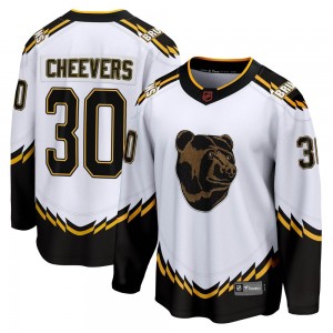 Men's Fanatics Branded Boston Bruins Gerry Cheevers White Special Edition 2.0 Jersey - Breakaway