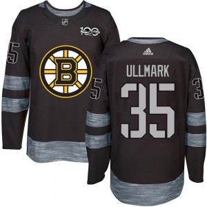 Men's Boston Bruins Linus Ullmark Black 1917-2017 100th Anniversary Jersey - Authentic