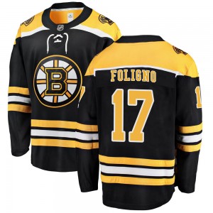 Men's Fanatics Branded Boston Bruins Nick Foligno Black Home Jersey - Breakaway