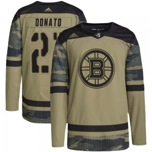 Men's Adidas Boston Bruins Ted Donato Camo Military Appreciation Practice Jersey - Authentic