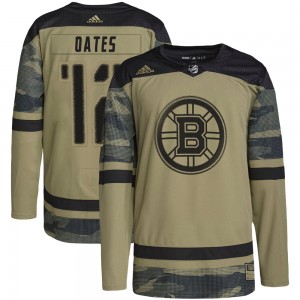 Men's Adidas Boston Bruins Adam Oates Camo Military Appreciation Practice Jersey - Authentic
