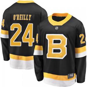 Men's Fanatics Branded Boston Bruins Terry O'Reilly Black Breakaway Alternate Jersey - Premier