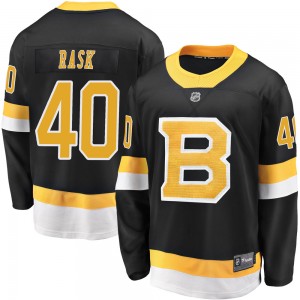 Men's Fanatics Branded Boston Bruins Tuukka Rask Black Breakaway Alternate Jersey - Premier
