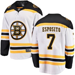 Youth Fanatics Branded Boston Bruins Phil Esposito White Away Jersey - Breakaway