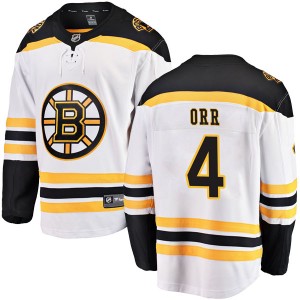 Youth Fanatics Branded Boston Bruins Bobby Orr White Away Jersey - Breakaway