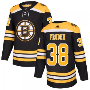 Youth Adidas Boston Bruins Jesper Froden Black Home Jersey - Authentic