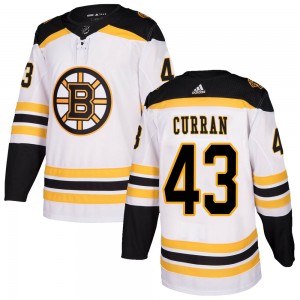 Youth Adidas Boston Bruins Kodie Curran White Away Jersey - Authentic