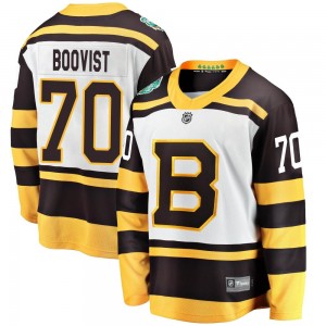 Men's Fanatics Branded Boston Bruins Jesper Boqvist White 2019 Winter Classic Jersey - Breakaway