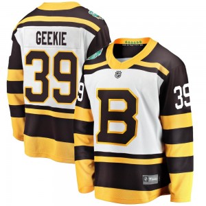 Men's Fanatics Branded Boston Bruins Morgan Geekie White 2019 Winter Classic Jersey - Breakaway