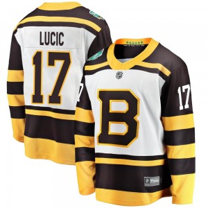 Men's Fanatics Branded Boston Bruins Milan Lucic White 2019 Winter Classic Jersey - Breakaway