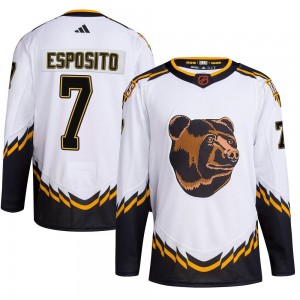 Youth Adidas Boston Bruins Phil Esposito White Reverse Retro 2.0 Jersey - Authentic