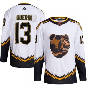 Youth Adidas Boston Bruins Bill Guerin White Reverse Retro 2.0 Jersey - Authentic