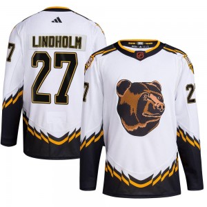 Youth Adidas Boston Bruins Hampus Lindholm White Reverse Retro 2.0 Jersey - Authentic