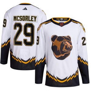 Youth Adidas Boston Bruins Marty Mcsorley White Reverse Retro 2.0 Jersey - Authentic