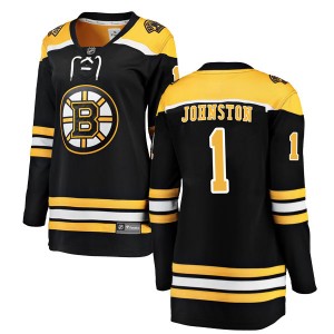 Women's Fanatics Branded Boston Bruins Eddie Johnston Black Home Jersey - Breakaway