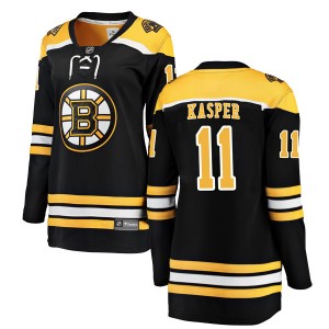 Women's Fanatics Branded Boston Bruins Steve Kasper Black Home Jersey - Breakaway