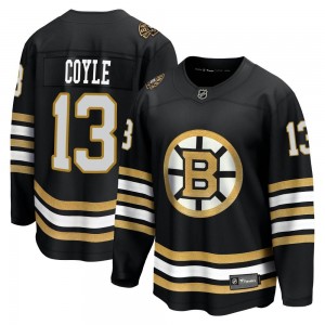 Men's Fanatics Branded Boston Bruins Charlie Coyle Black Breakaway 100th Anniversary Jersey - Premier