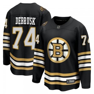 Men's Fanatics Branded Boston Bruins Jake DeBrusk Black Breakaway 100th Anniversary Jersey - Premier
