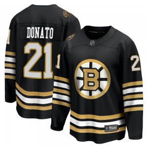 Men's Fanatics Branded Boston Bruins Ted Donato Black Breakaway 100th Anniversary Jersey - Premier