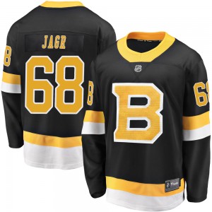 Youth Fanatics Branded Boston Bruins Jaromir Jagr Black Breakaway Alternate Jersey - Premier