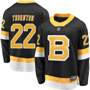 Youth Fanatics Branded Boston Bruins Shawn Thornton Black Breakaway Alternate Jersey - Premier