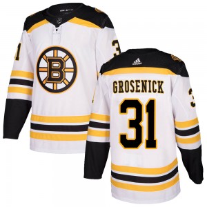 Men's Adidas Boston Bruins Troy Grosenick White Away Jersey - Authentic