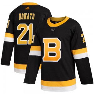 Men's Adidas Boston Bruins Ted Donato Black Alternate Jersey - Authentic